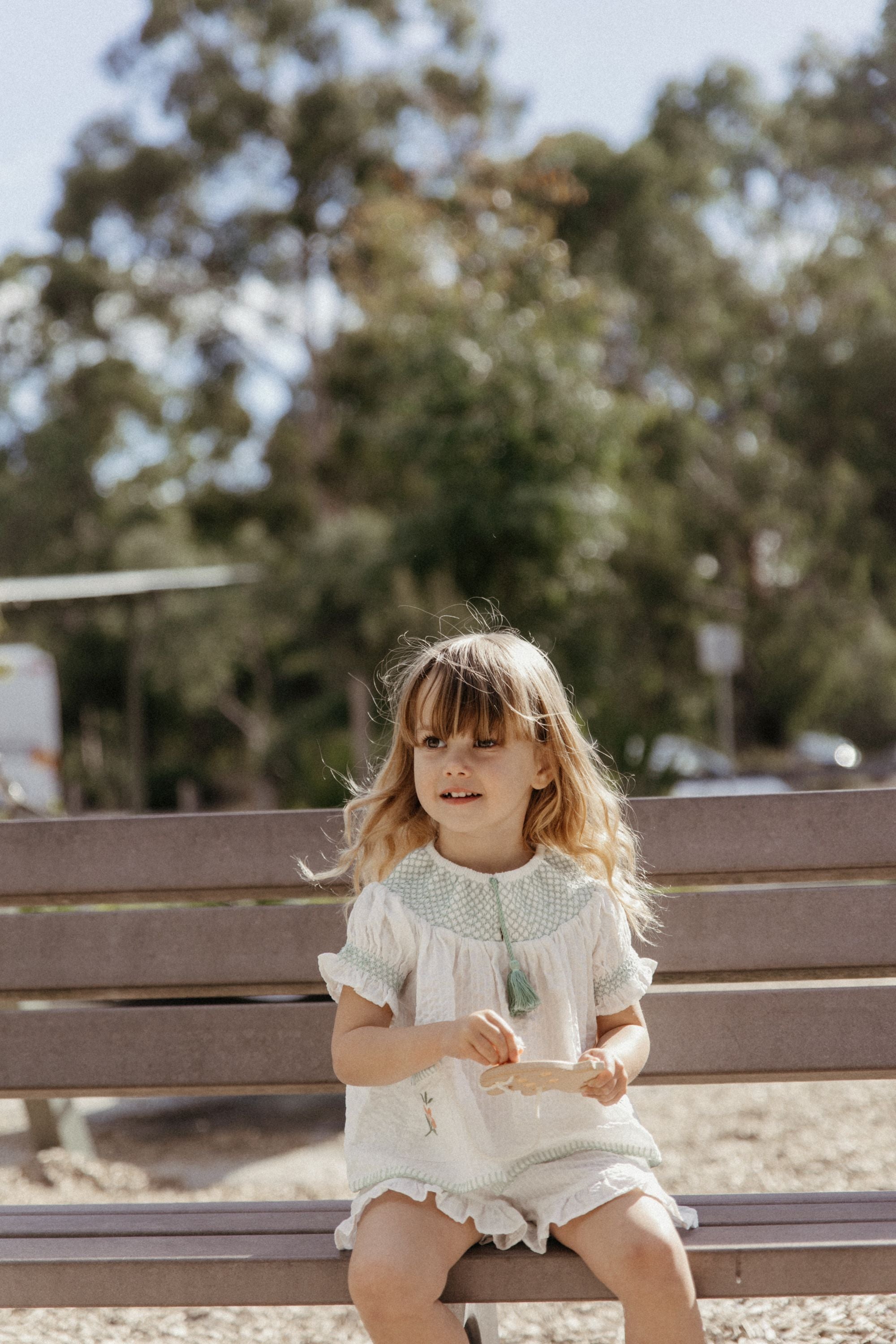 wirrawirra organic infant clothes seersucker top white 24 Midsummer Blouses Girls New Arrivals Shirts