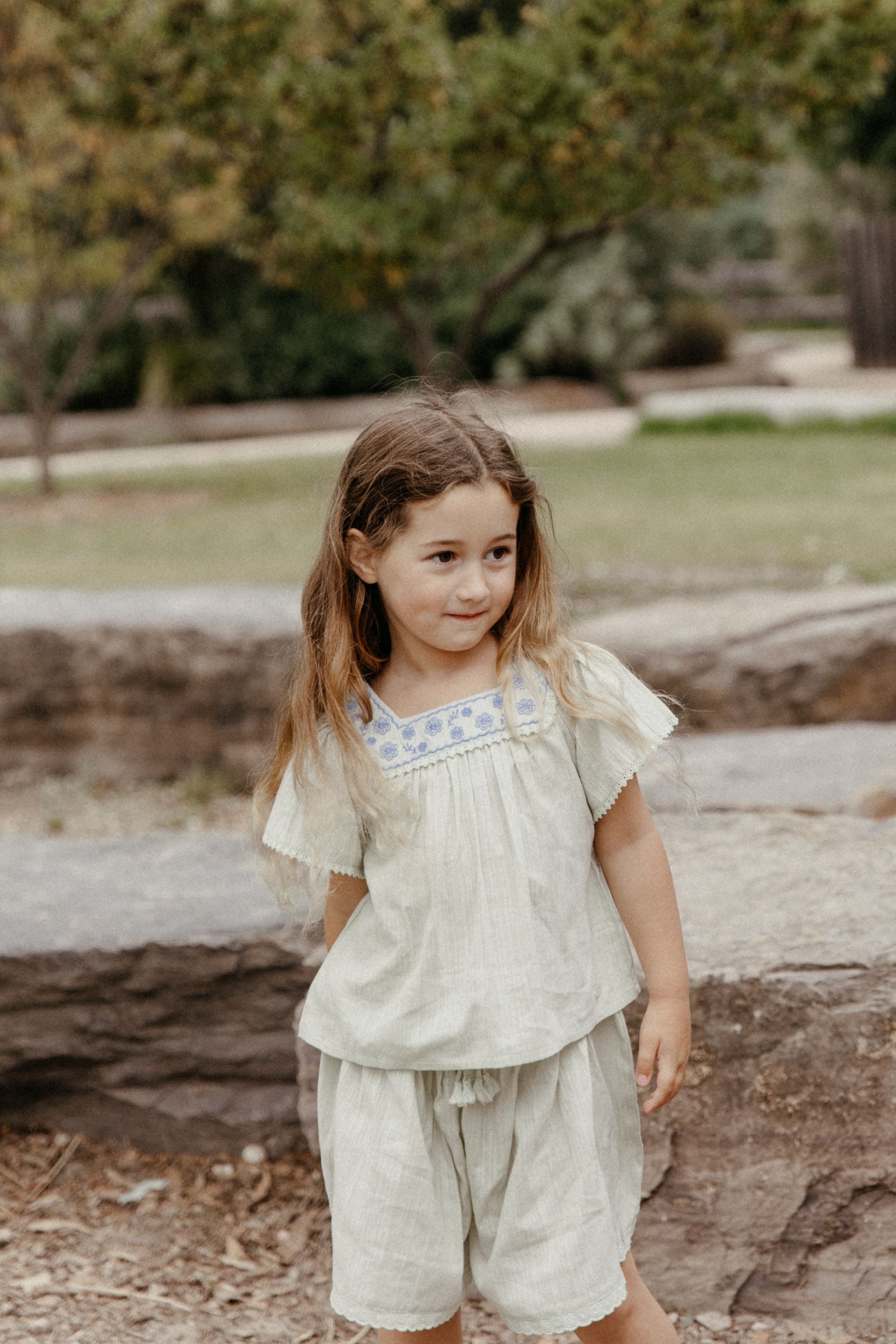 wirrawirra organic cotton baby clothes jacquard shorts pale green 24 Midsummer Dresses Girls New Arrivals Shorts Skirts