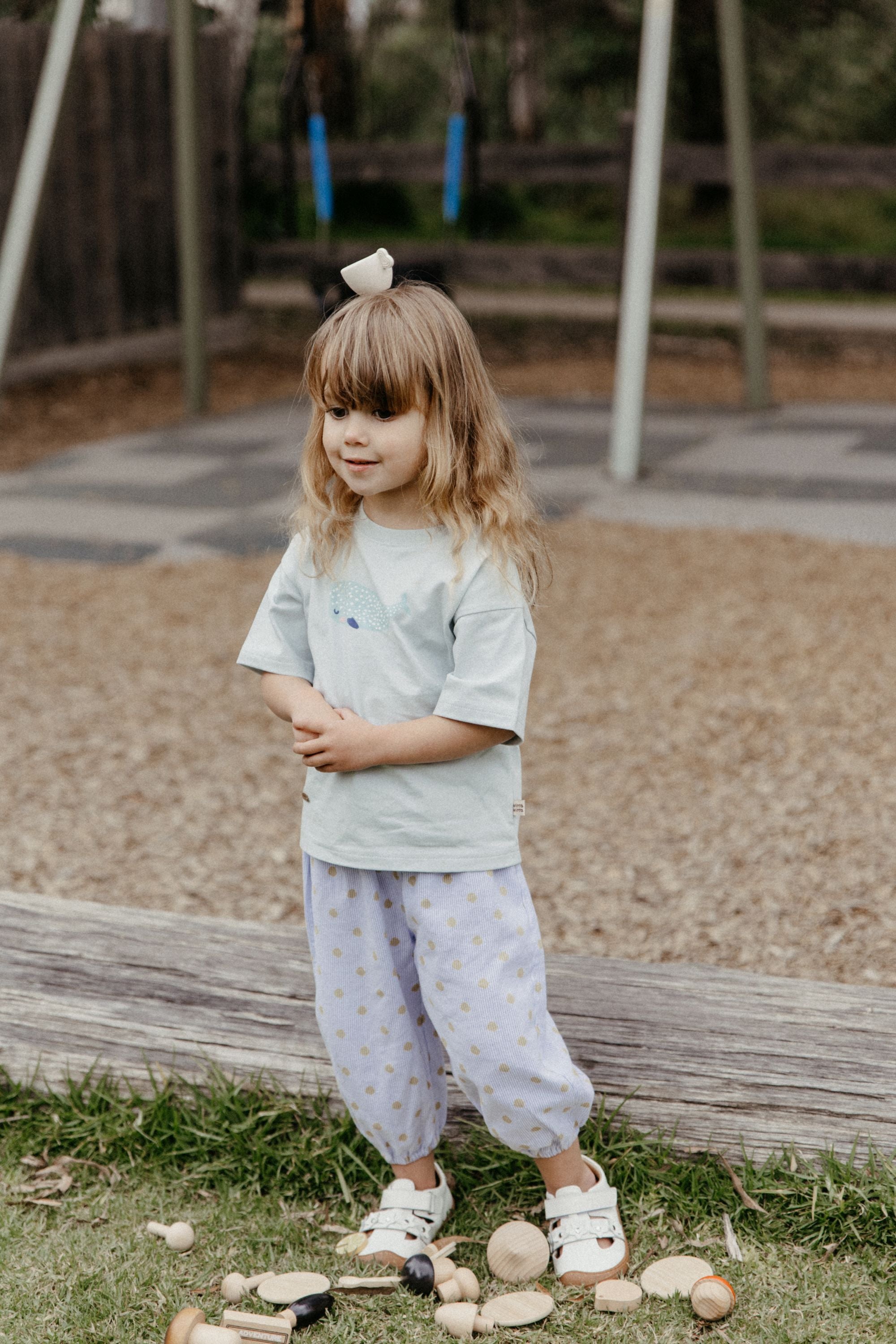 wirrawirra premature baby clothes polka dot pants blue 24 Midsummer Boys Girls Leggings New Arrivals Trousers