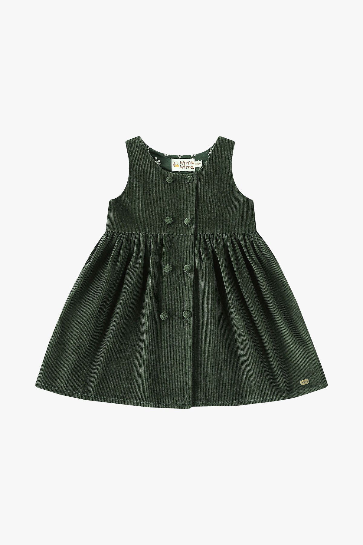 Corduroy Dress - Dark Green WirraWirra Kids Corduroy Dress - Dark Green WirraWirra Kids