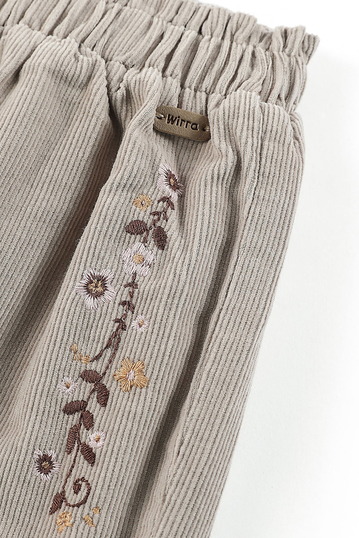 wirrawirra cute newborn clothes corduroy trousers light khaki 23 Winter Girls New Arrivals Pants Trousers Leggings