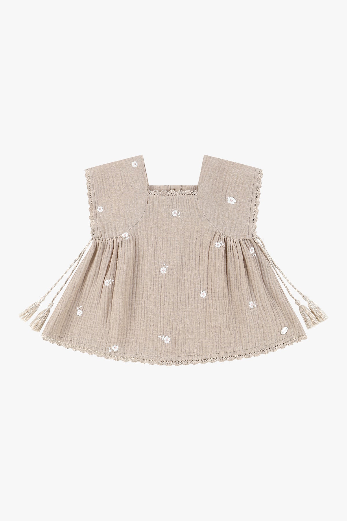wirrawirra cute infant clothes embroidered tassel tank top dusty pink 24 Summer Blouses Girls New Arrivals Shirts