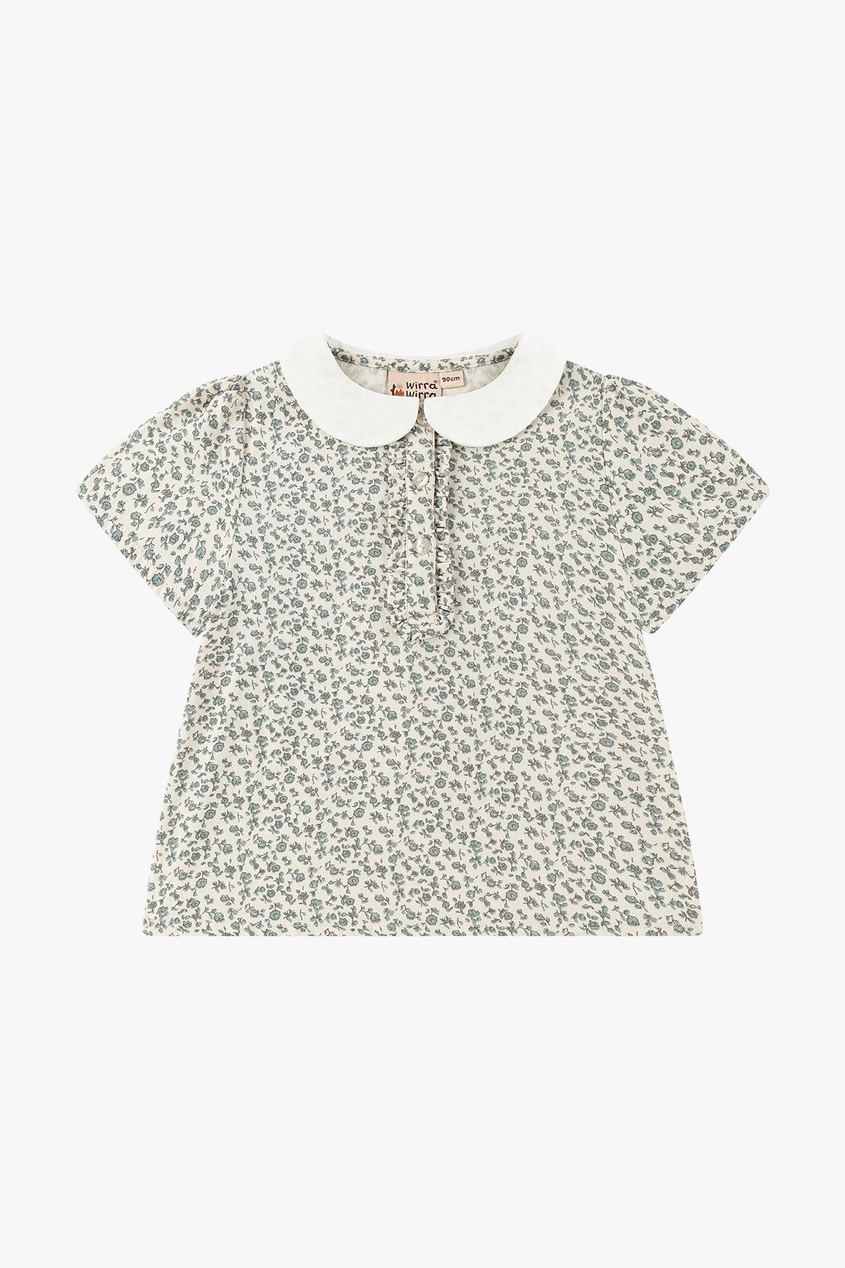 wirrawirra baby store full printed polo shirt blue star flower 24 Summer Blouses Girls New Arrivals Shirts