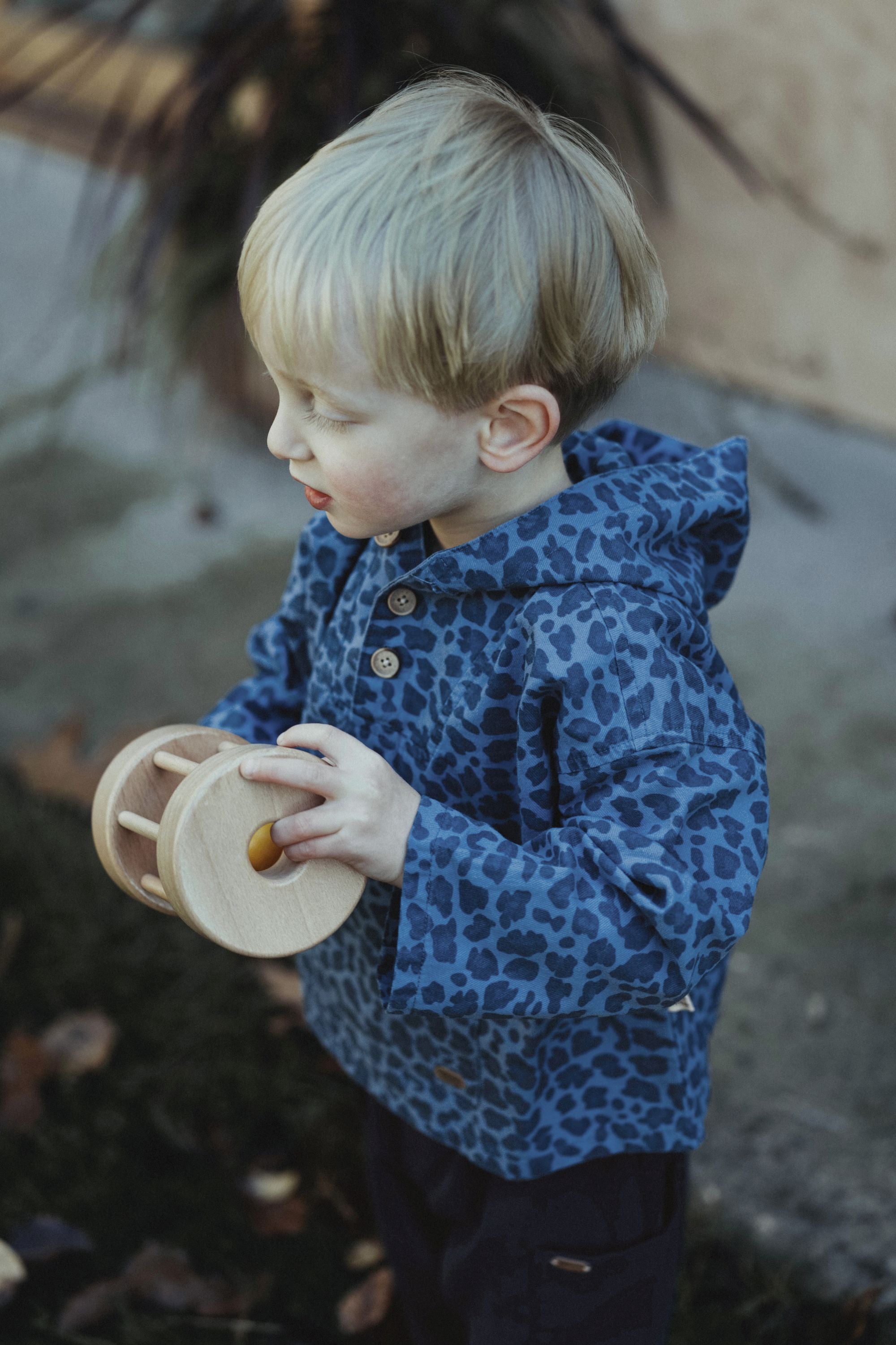 wirrawirra infant clothing stores leopard print hoodie jacket navy blue 24 Autumn Autumn Boys Gilets Girls Jackets New Arrivals Spring