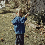 wirrawirra gender neutral newborn outfit leopard print hoodie jacket navy blue 24 Autumn Autumn Boys Gilets Girls Jackets New Arrivals Spring