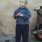 wirrawirra cute infant clothes leopard print hoodie jacket navy blue 24 Autumn Autumn Boys Gilets Girls Jackets New Arrivals Spring