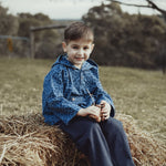 wirrawirra baby outfits leopard print hoodie jacket navy blue 24 Autumn Autumn Boys Gilets Girls Jackets New Arrivals Spring