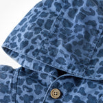 wirrawirra neutral baby clothes leopard print hoodie jacket navy blue 24 Autumn Autumn Boys Gilets Girls Jackets New Arrivals Spring