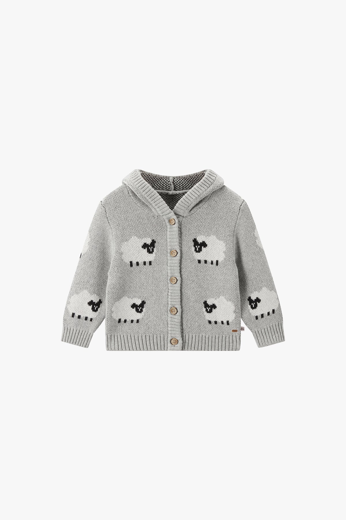 Cloud-Soft Knit Cardigan Heather Grey - Main