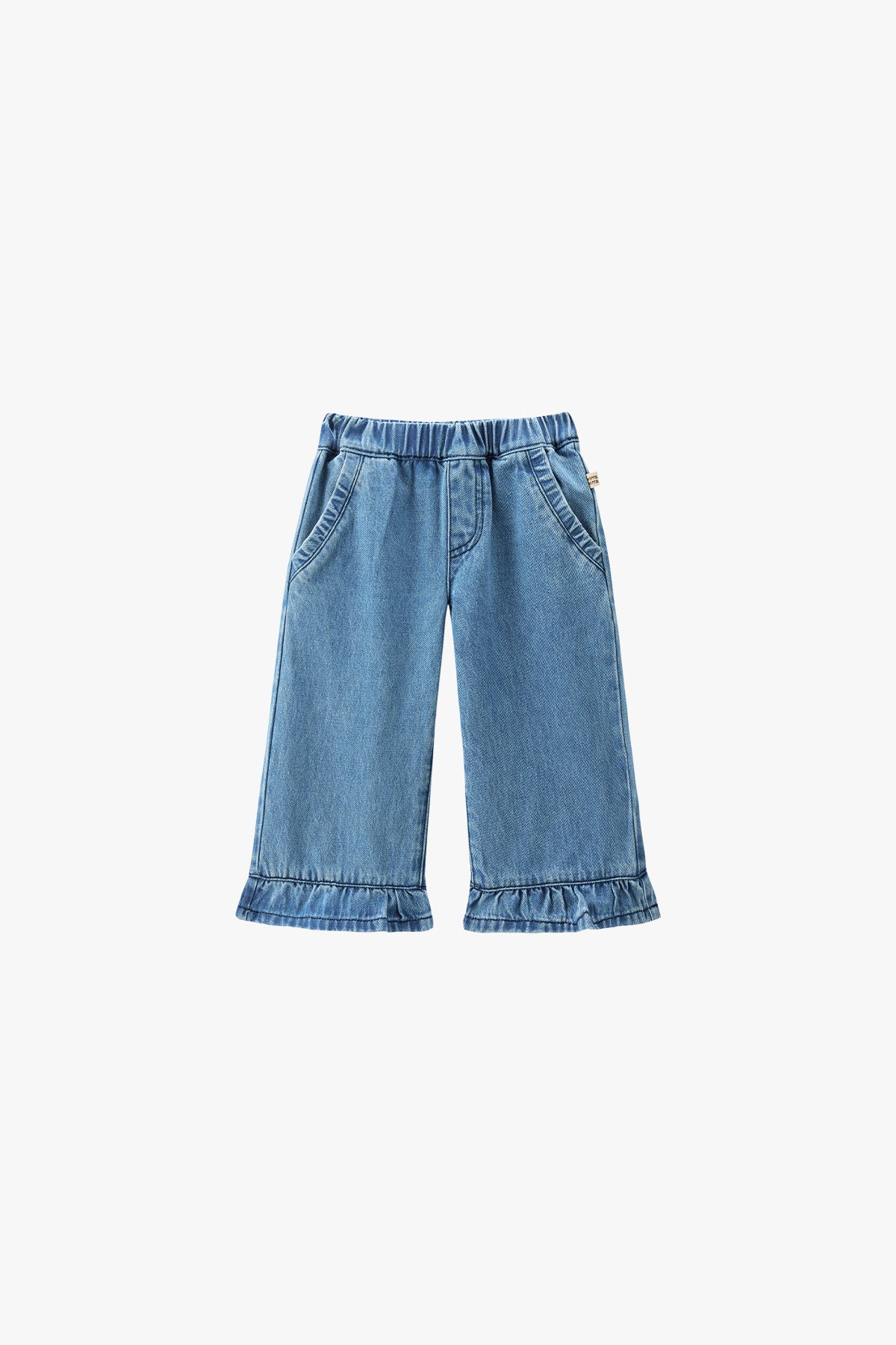 Vintage Ruffle Hem Jeans Denim - Main