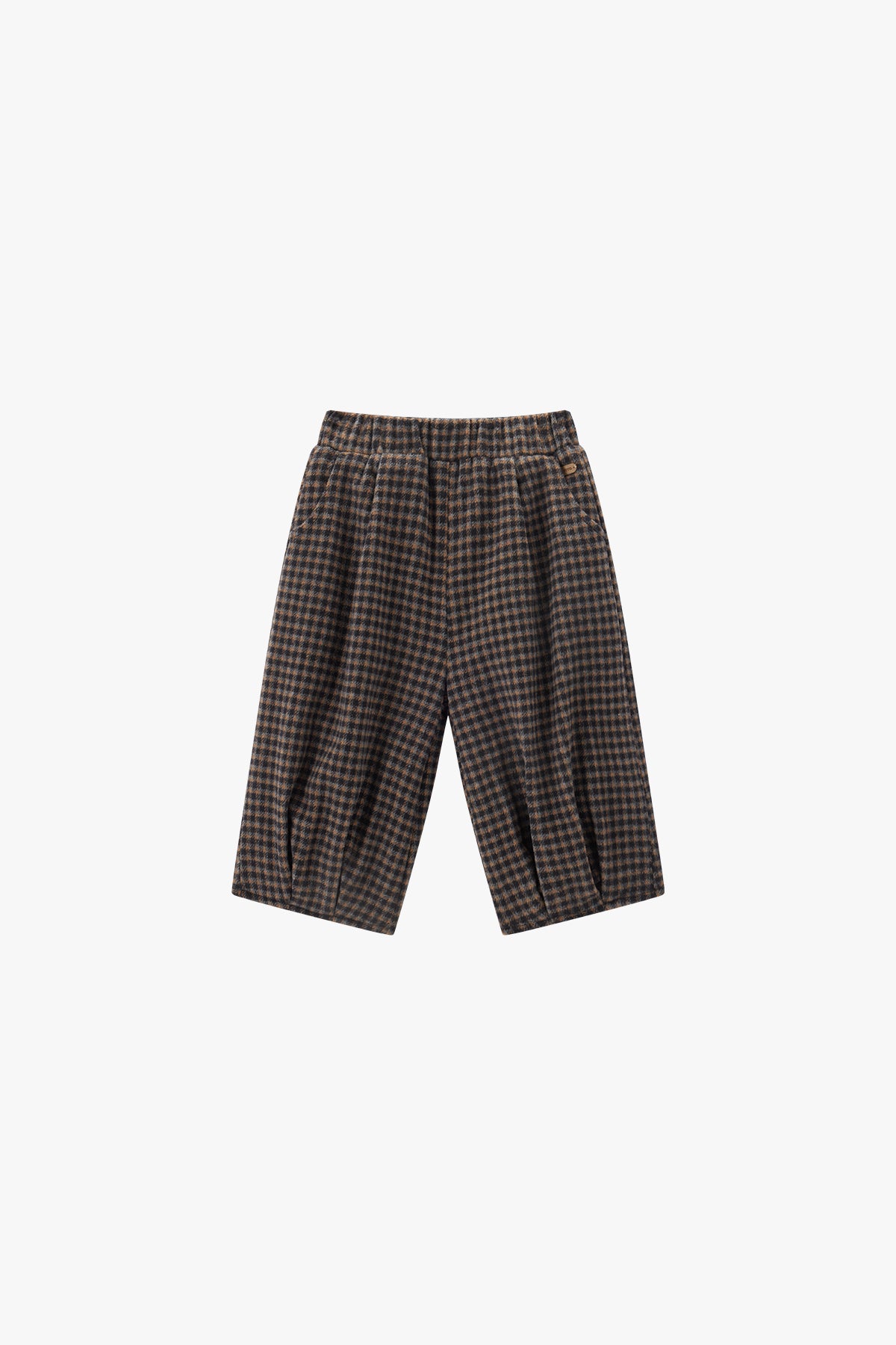 Cozy Merino Plaid Pants Brown - Main