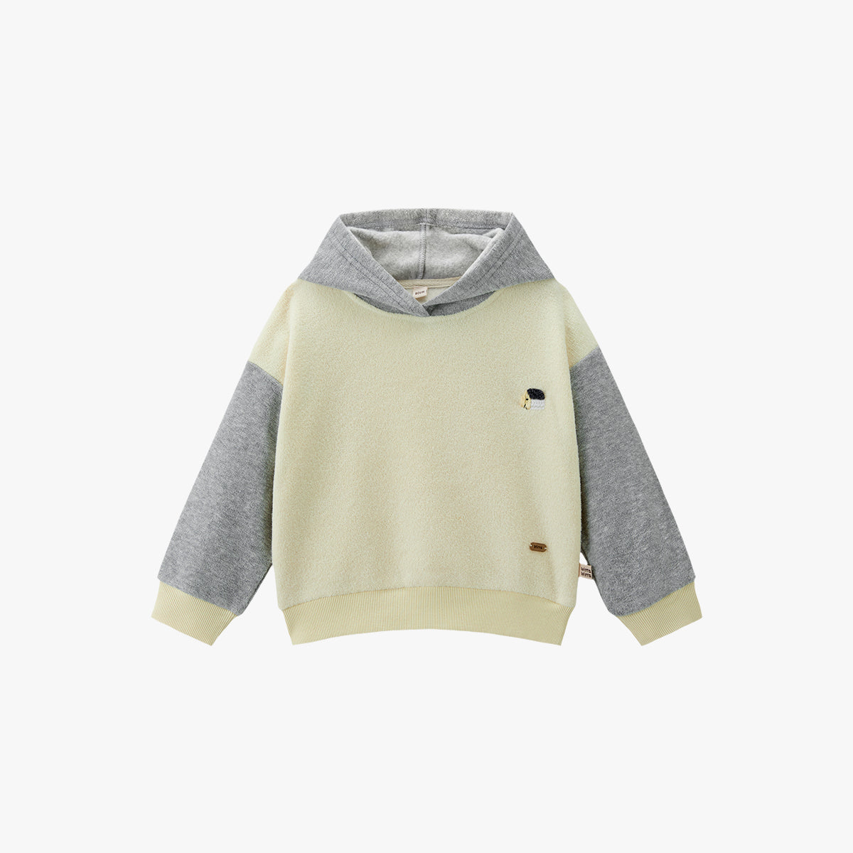 Teddy Fleece Hoodie Heather Grey - Main