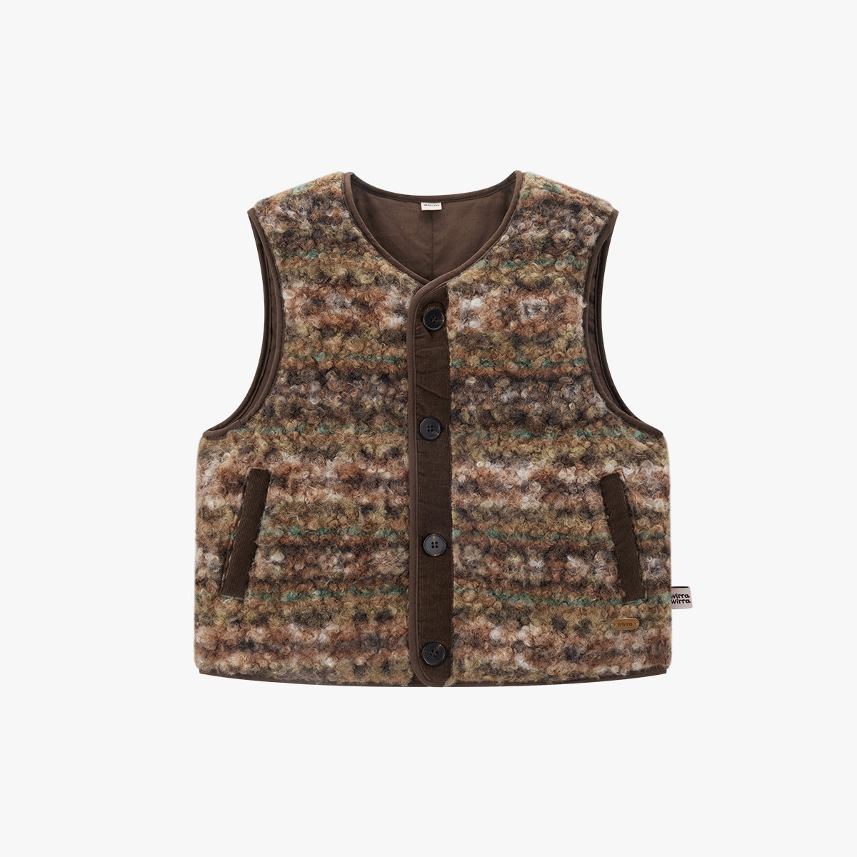 Loop Terry Vest Chestnut - Main