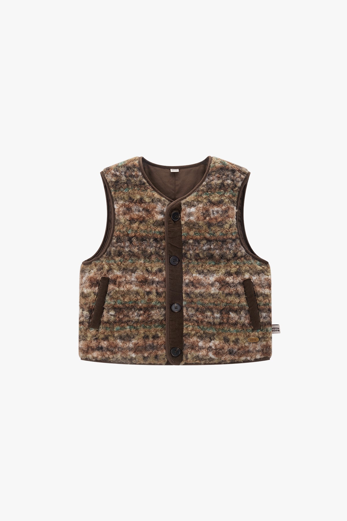 Loop Terry Vest Chestnut - Main