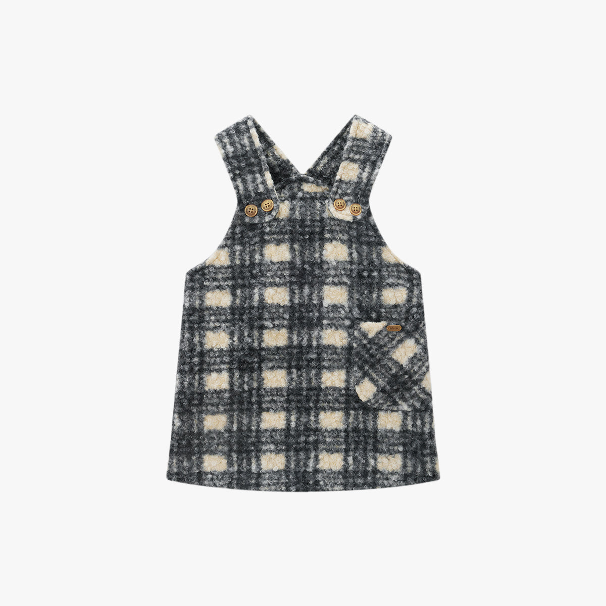 Cozy Plaid Pocket Dress Plaid - Main