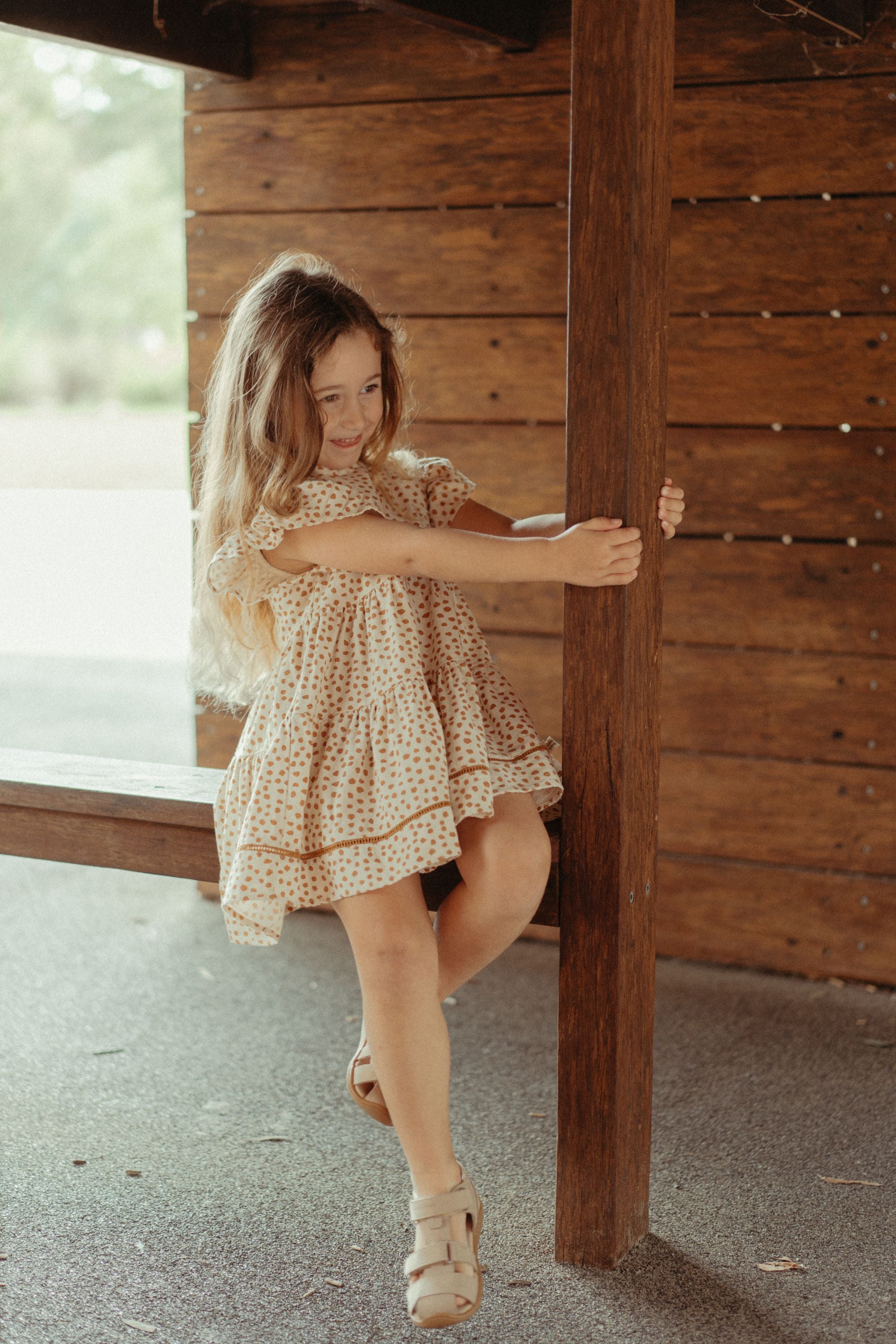 Leopard Print Linen Dress - Leopard Print WirraWirra Kids Leopard Print Linen Dress - Leopard Print WirraWirra Kids