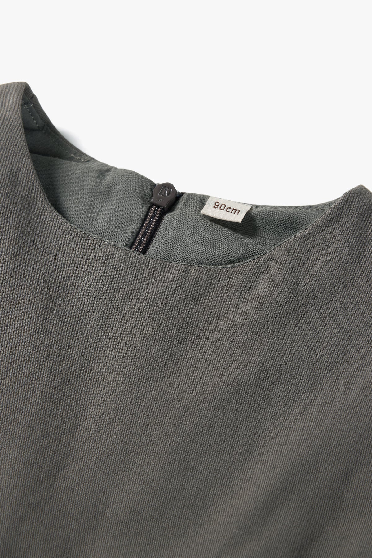 Quilted Puffy Bubble Dress Mist Grey - Detail
