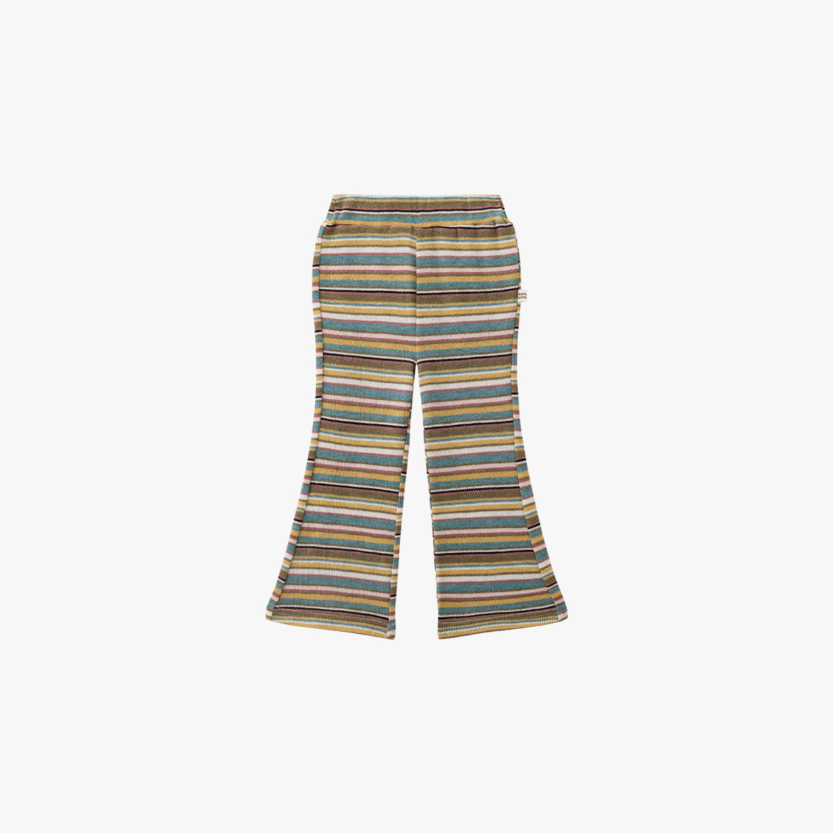 Maple Striped Flared Pants Peach Custard - Detail