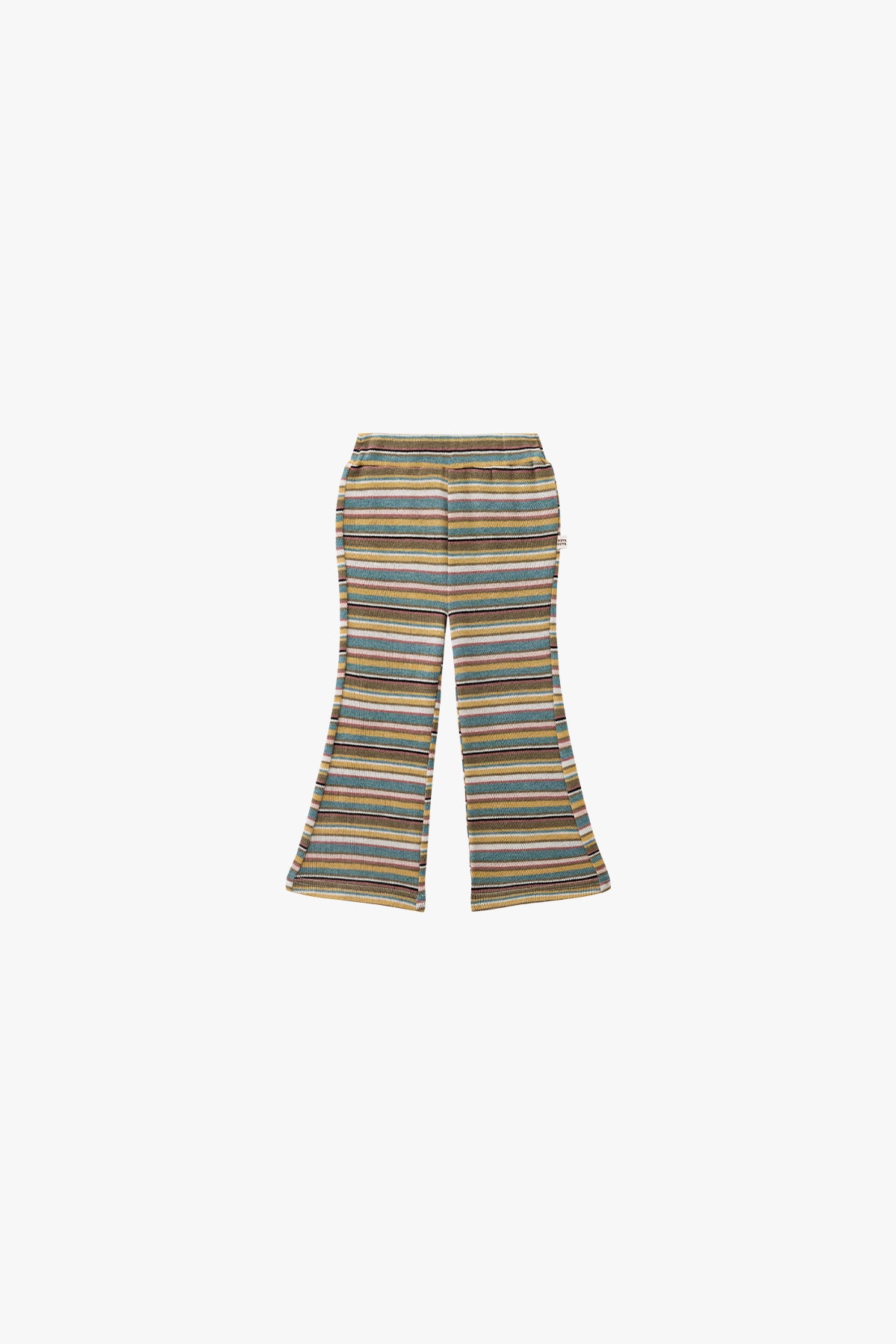 Maple Striped Flared Pants Peach Custard - Detail