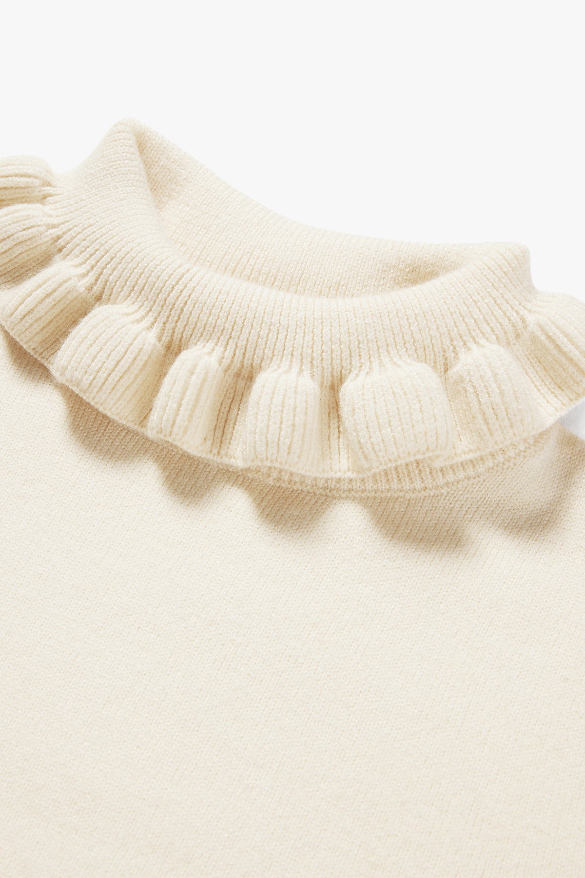 Cloud Knit Top Cream White - Detail