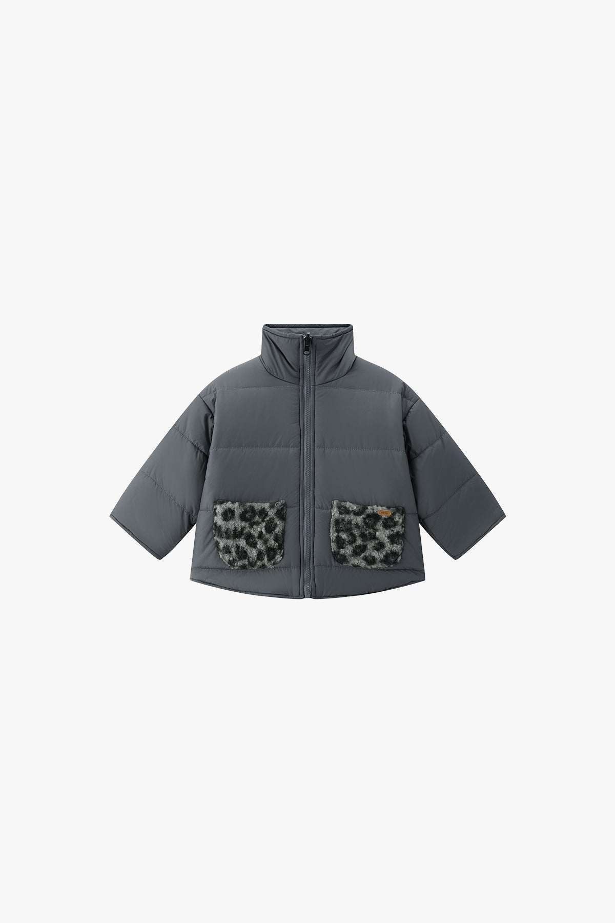 Reversible Fleece Jacket Graphite Black - Detail