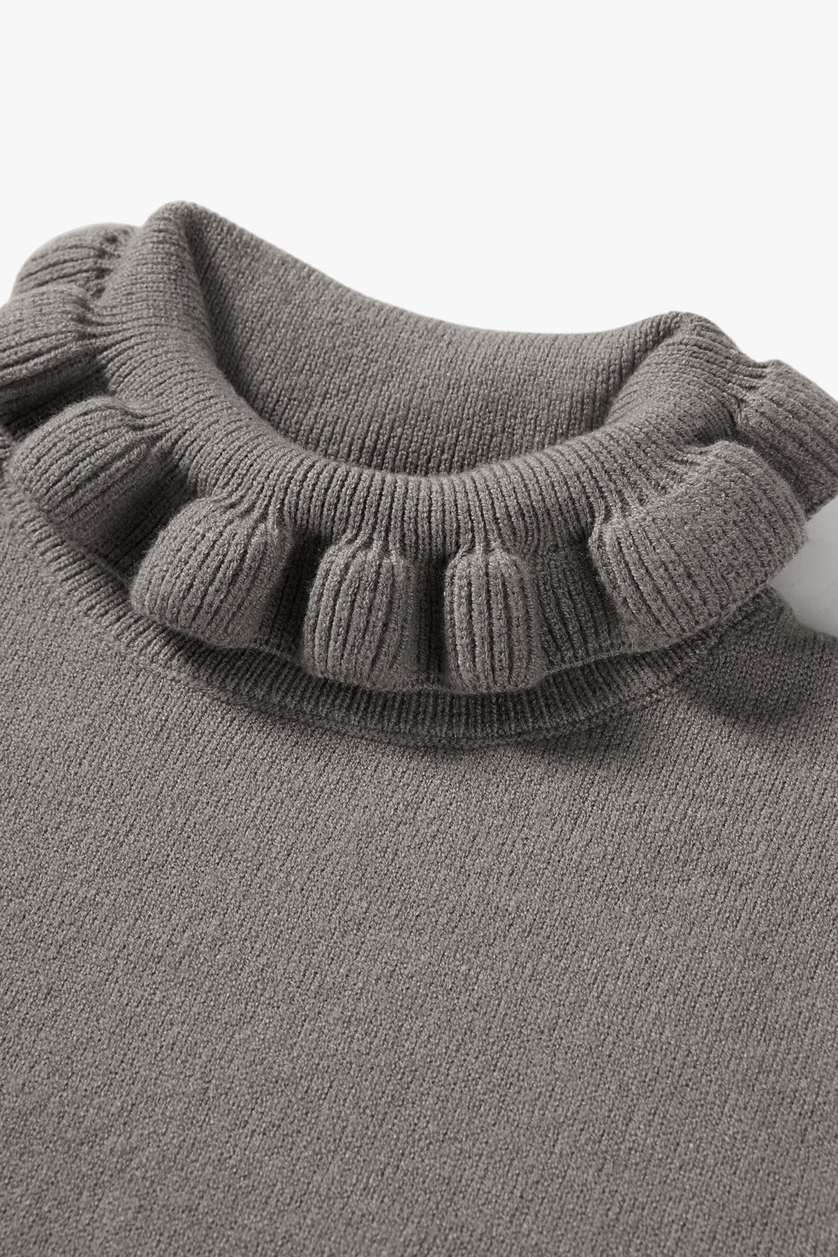 Cloud Knit Top Mist Grey - Detail