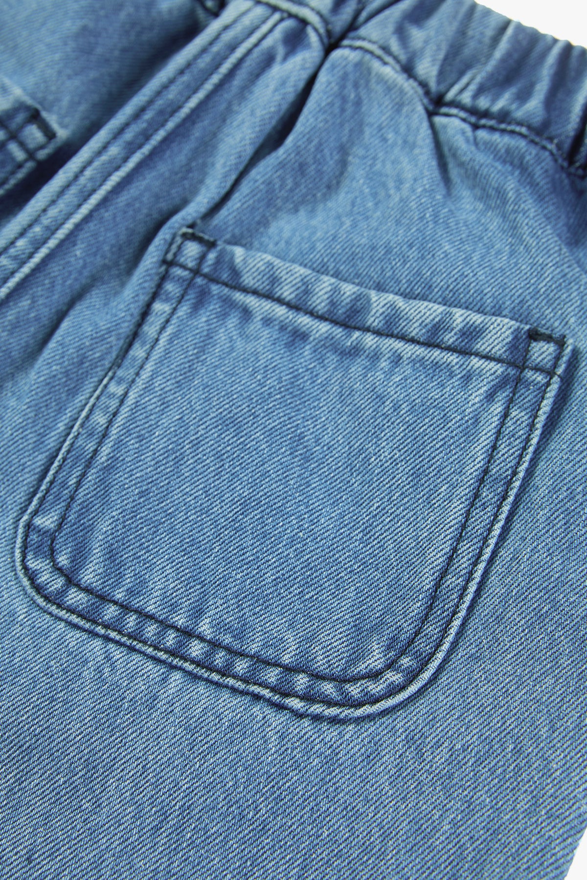 Vintage Ruffle Hem Jeans Denim - Detail