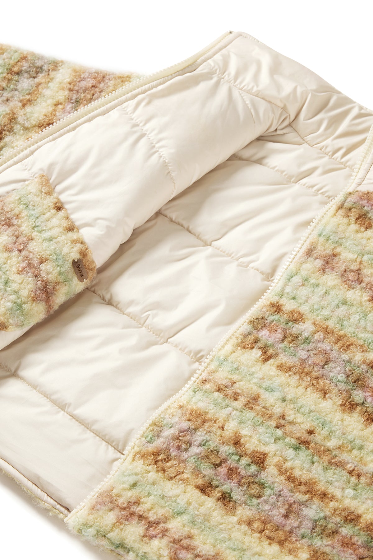 Reversible Fleece Jacket Beige - Detail