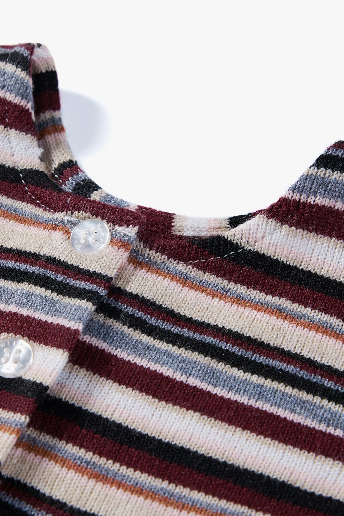 Maple Striped Flared Pants Plum Jam - Detail