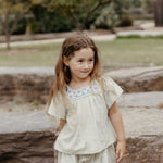 wirrawirra organic cotton baby clothes jacquard shorts pale green 24 Midsummer Dresses Girls New Arrivals Shorts Skirts
