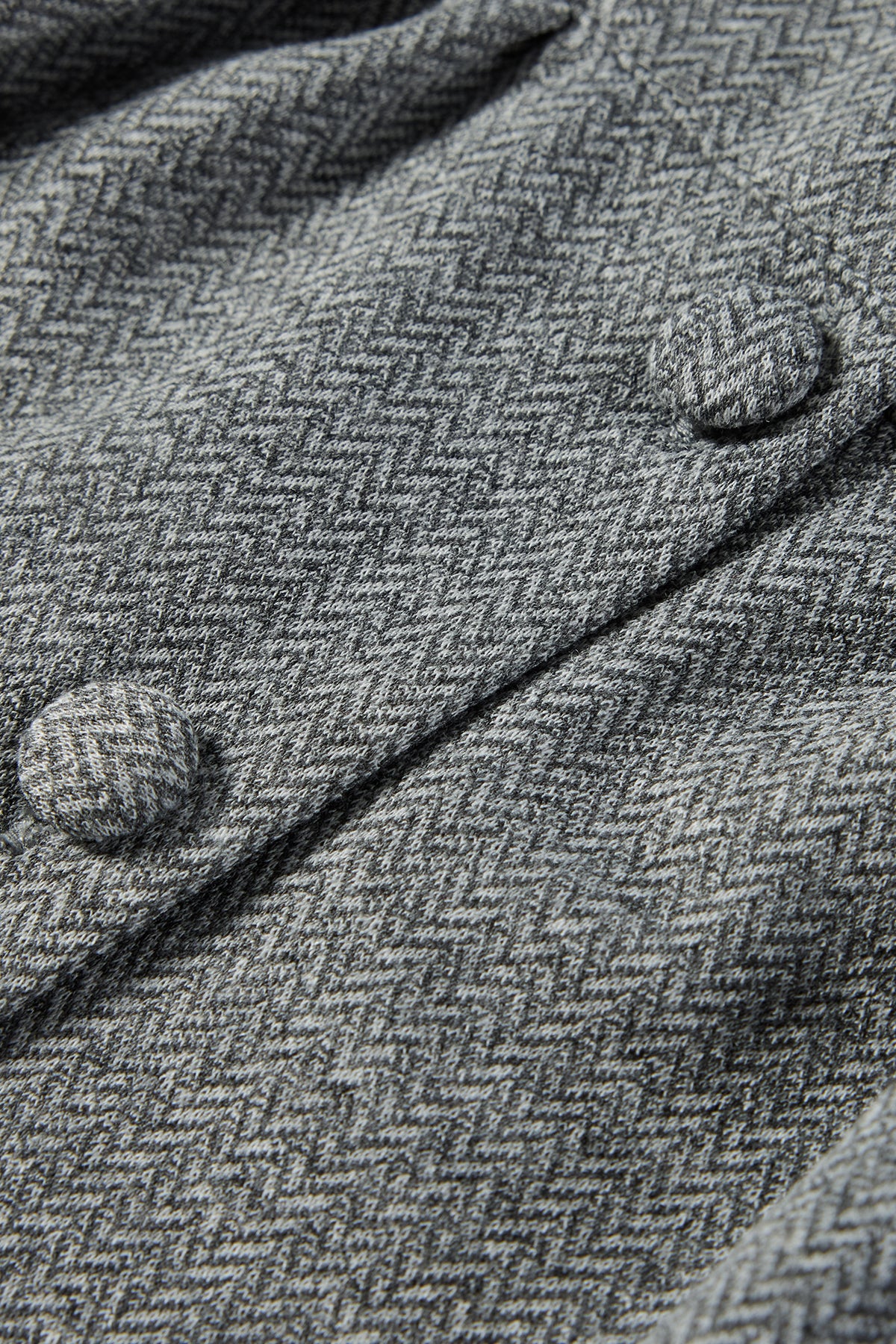 Gray Herringbone Vest Mid Gray - Detail