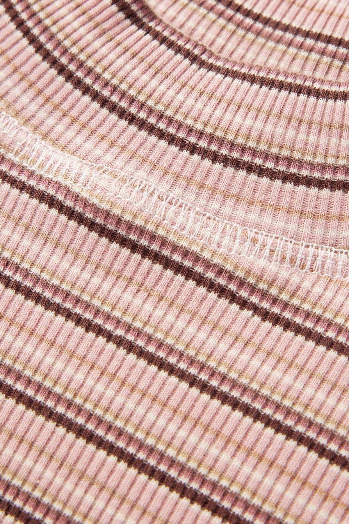 Rainbow Stripe Seamless Pants Peach - Detail