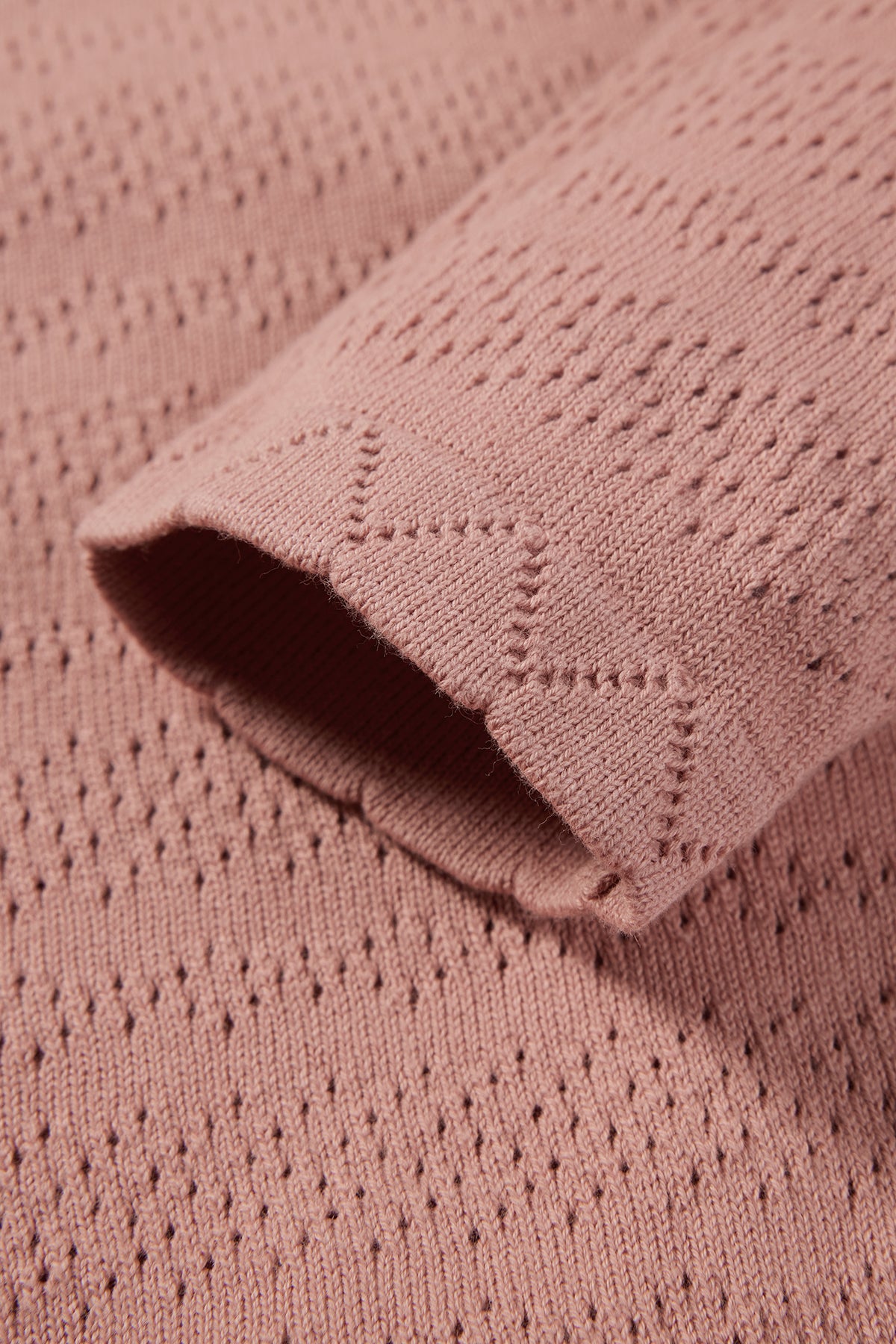Bow Knit Top Rose Pink - Detail