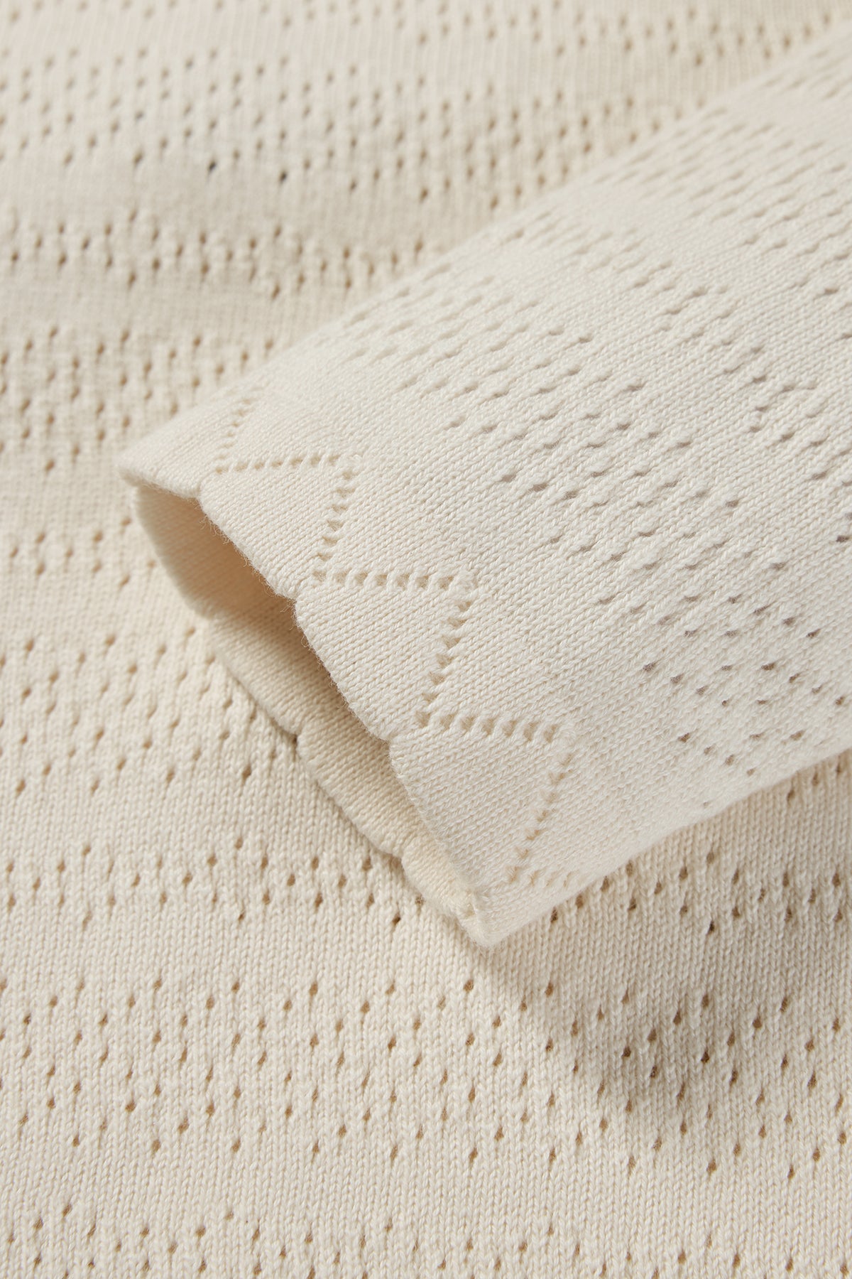 Bow Knit Top Beige - Detail