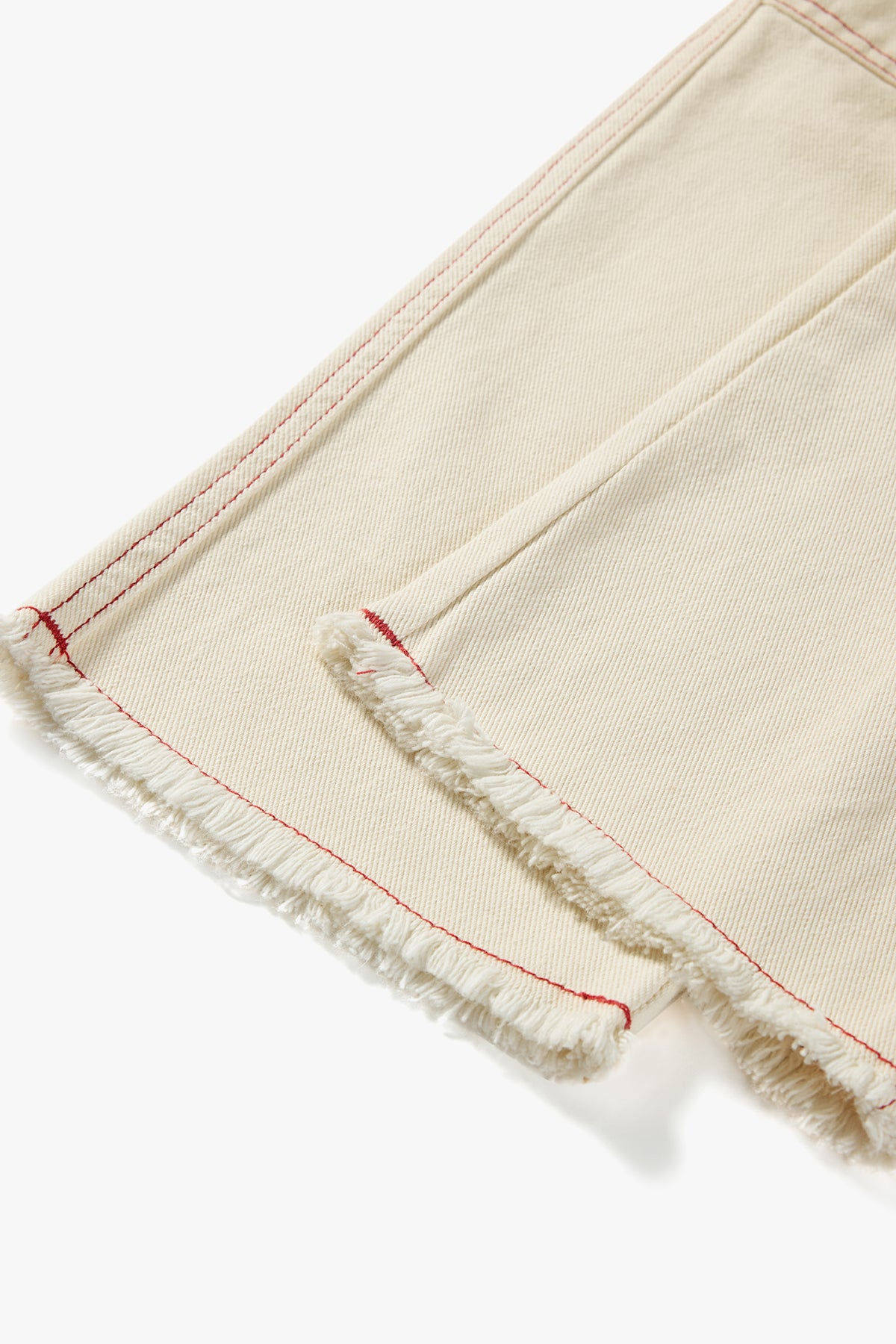 Buttercream Wide-leg Pants Cream - Detail