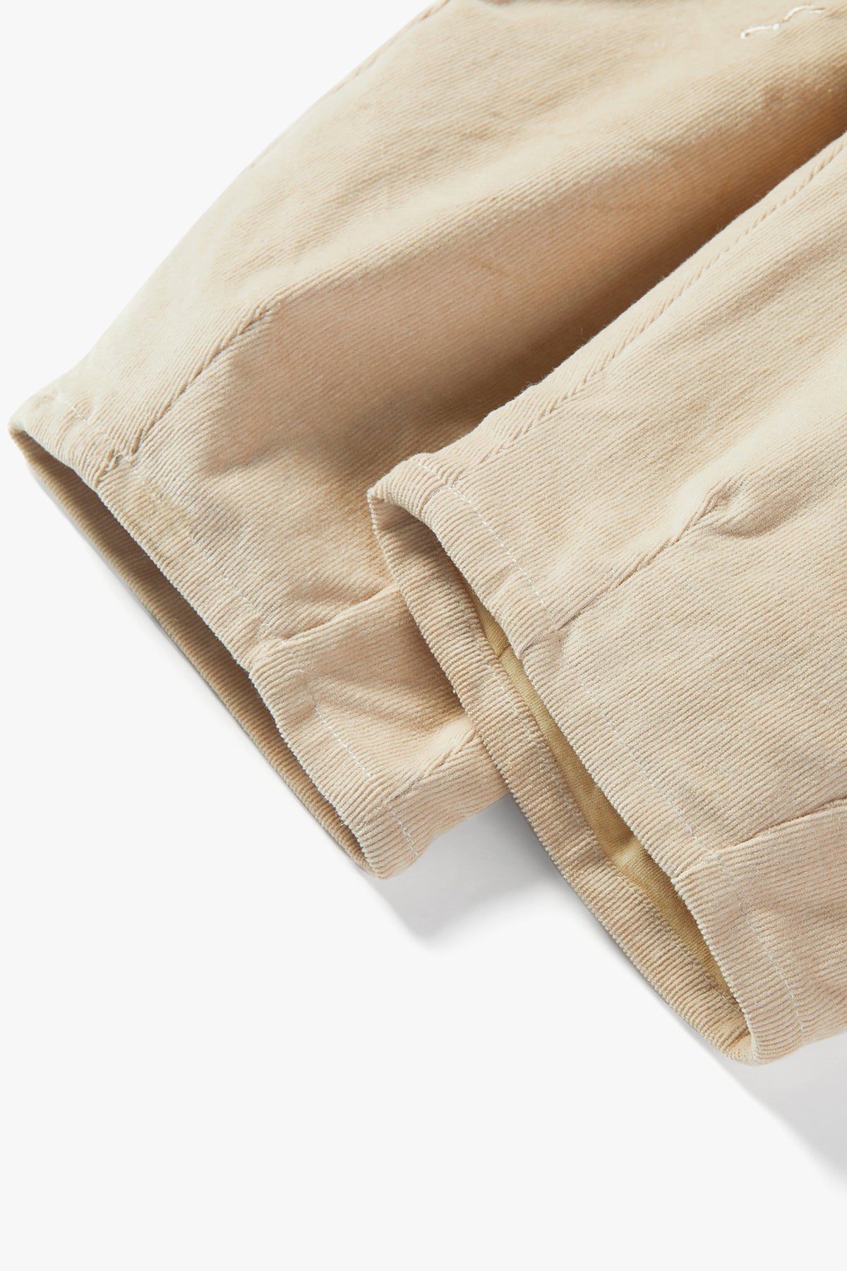 Embroidered Bow Balloon Pants Khaki - Detail