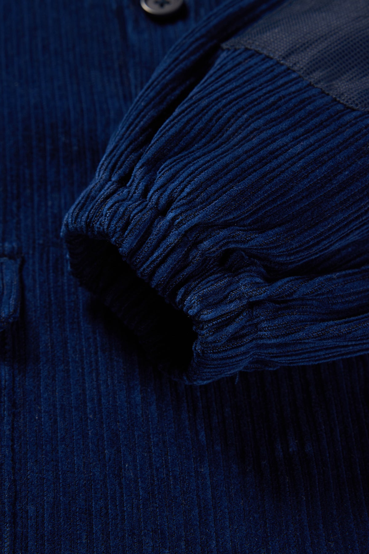 Polar Bear Corduroy Shirt Navy - Detail