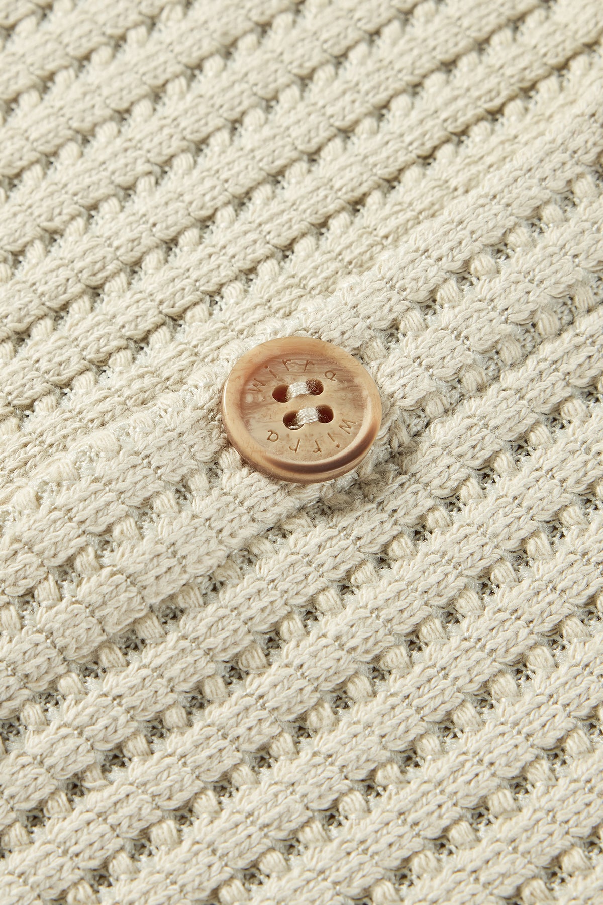 Softshell Waffle Sweatsuit Apricot - Detail