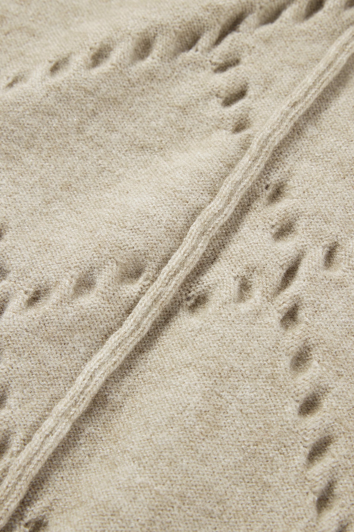 Argyle Dot Knit Cardigan Taupe - Detail