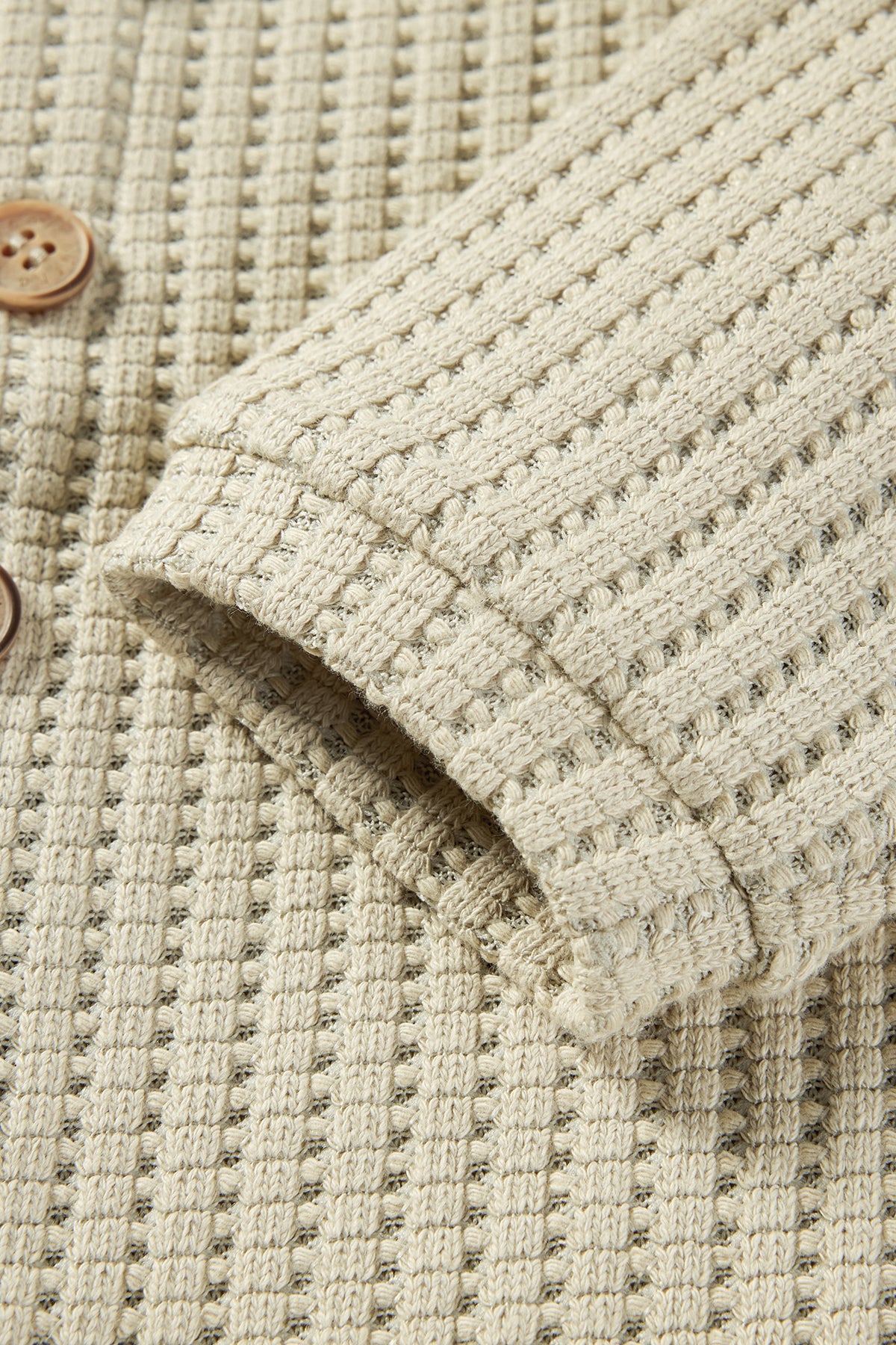 Softshell Waffle Sweatsuit Apricot - Detail