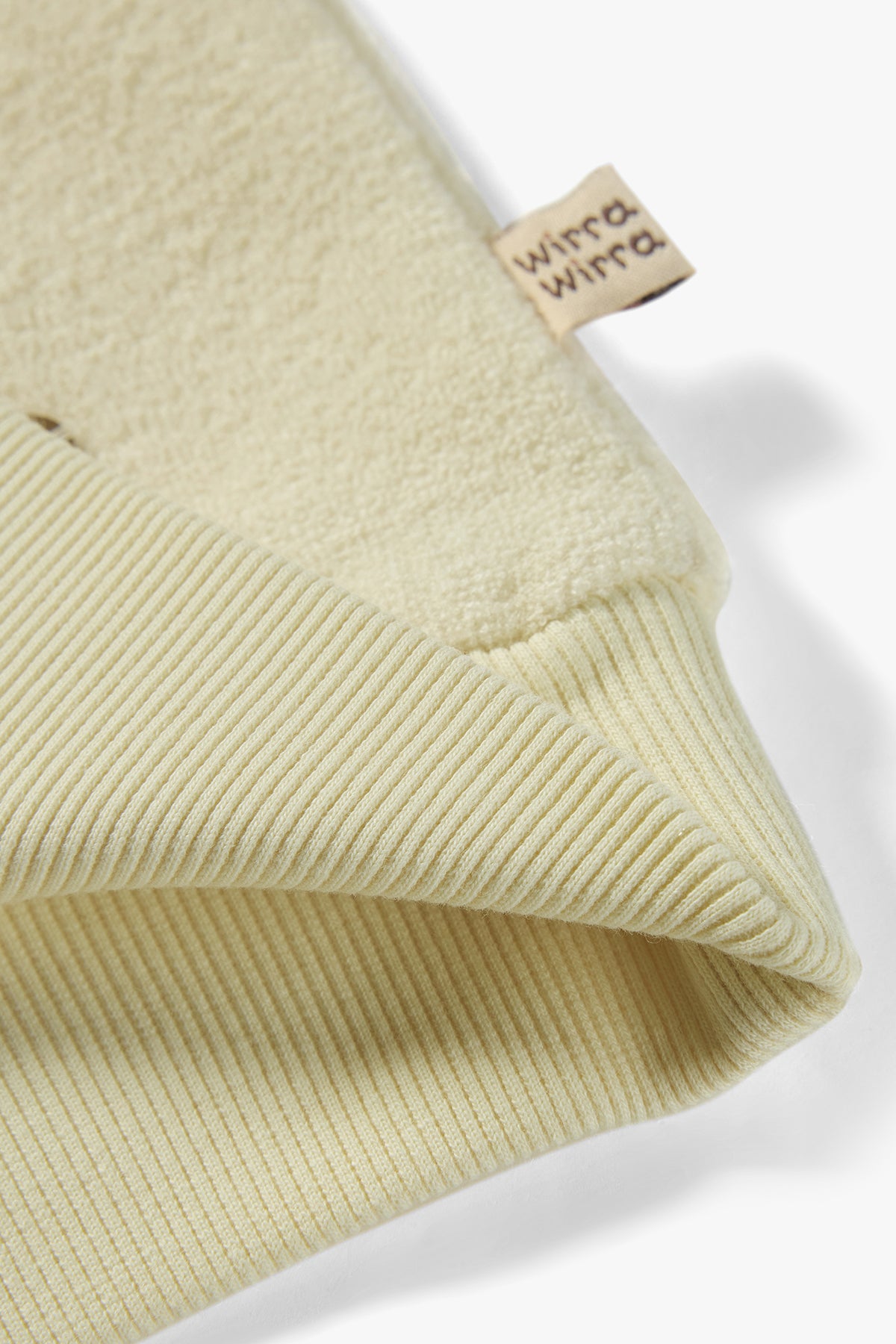 Teddy Fleece Hoodie Khaki - Detail
