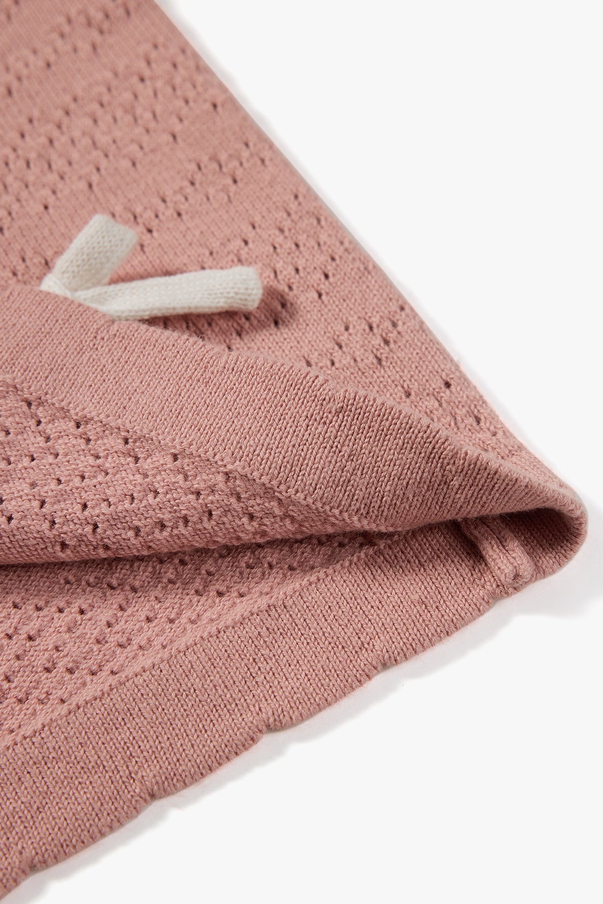 Bow Knit Top Rose Pink - Detail