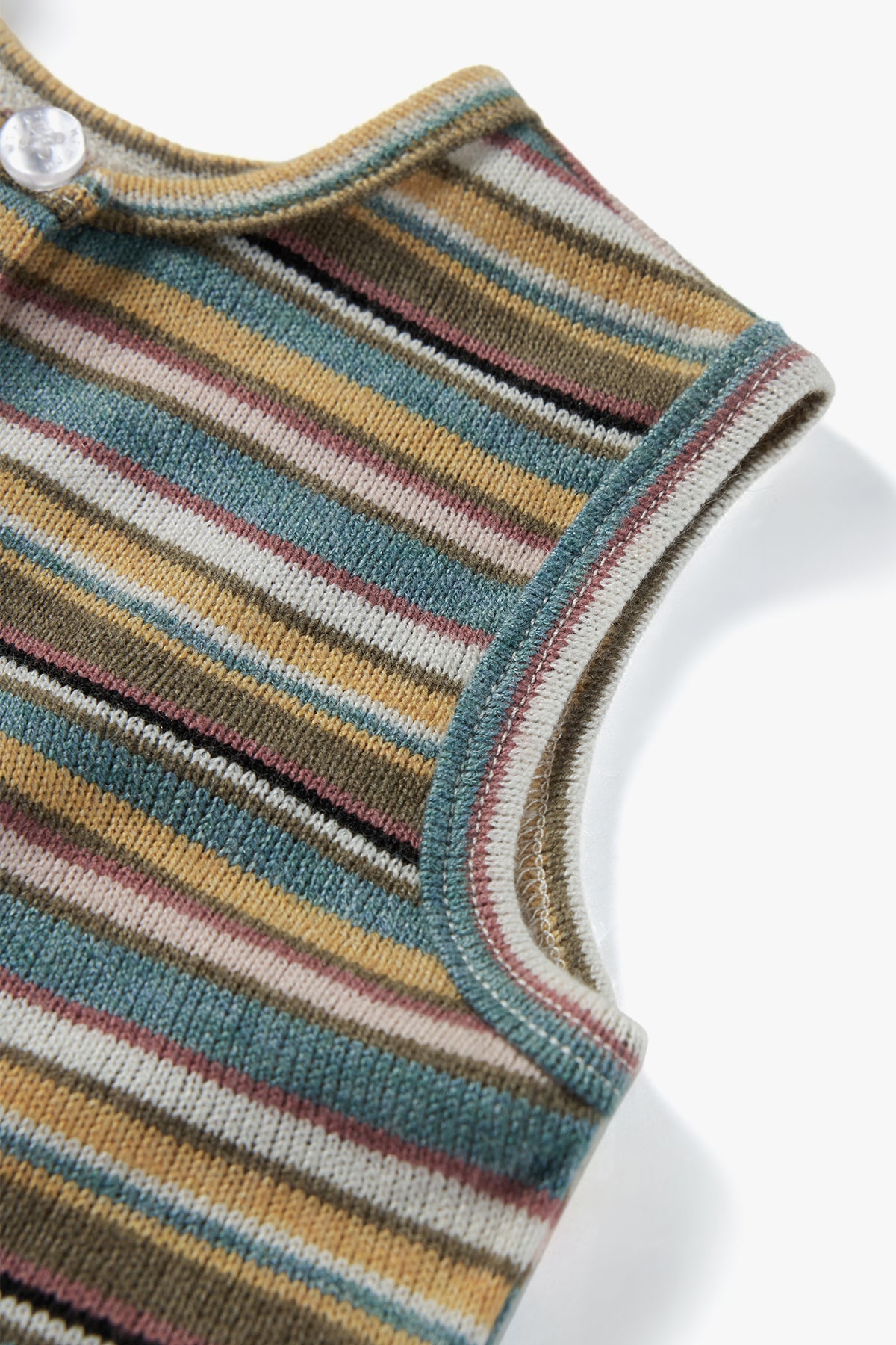 Maple Striped Flared Pants Peach Custard - Detail