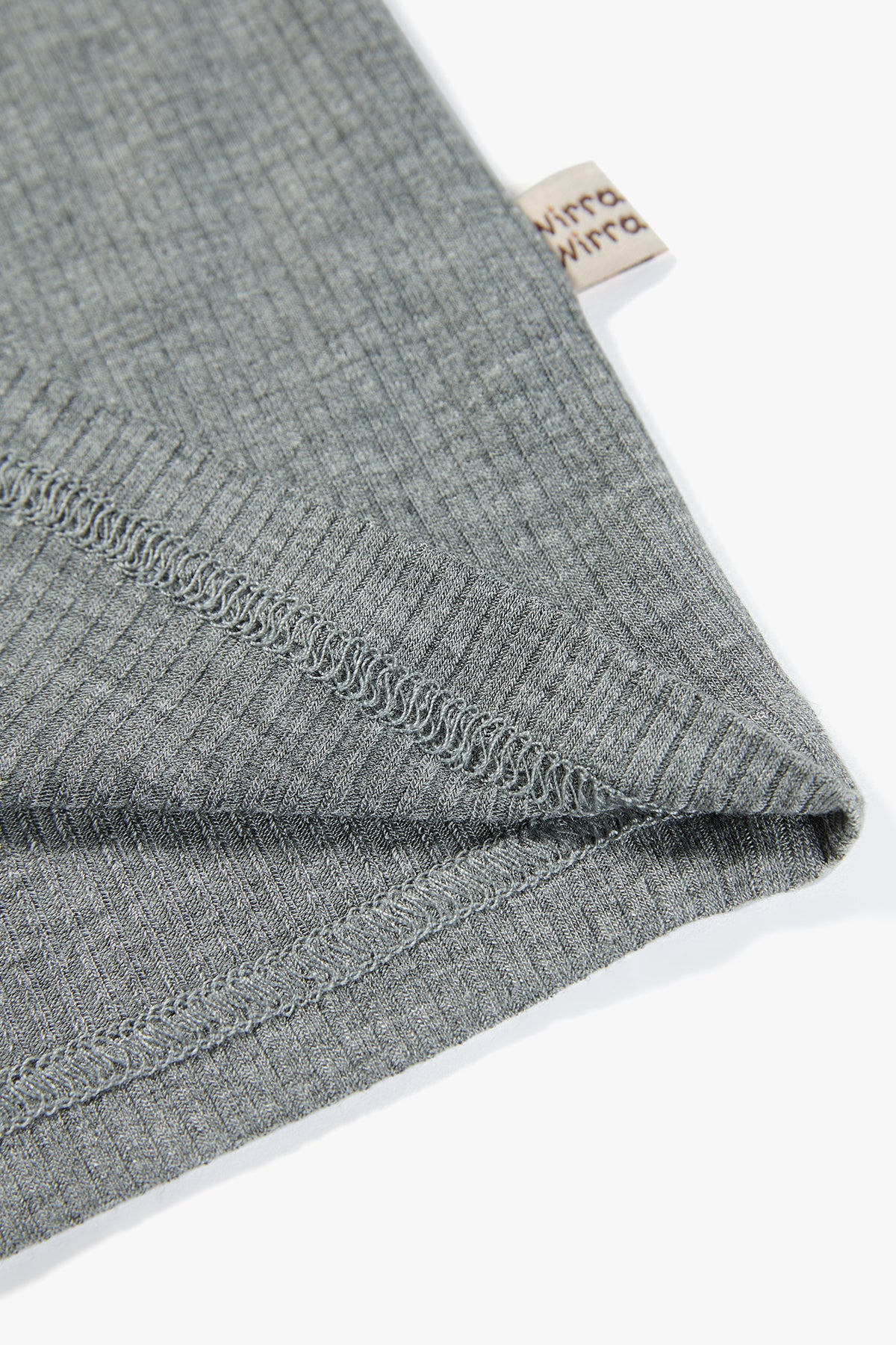 Lace Trim Top Heather Grey - Detail