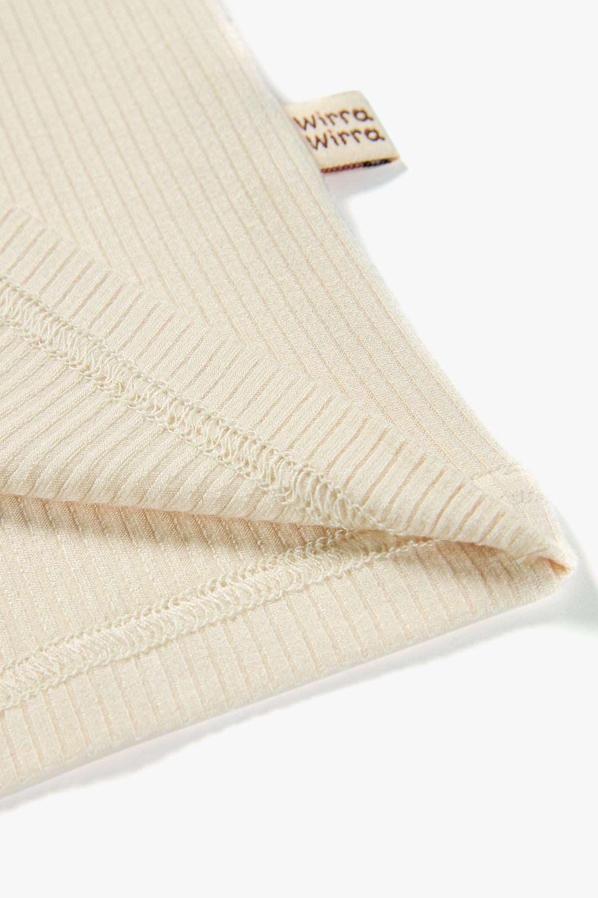 Lace Trim Top Cream - Detail