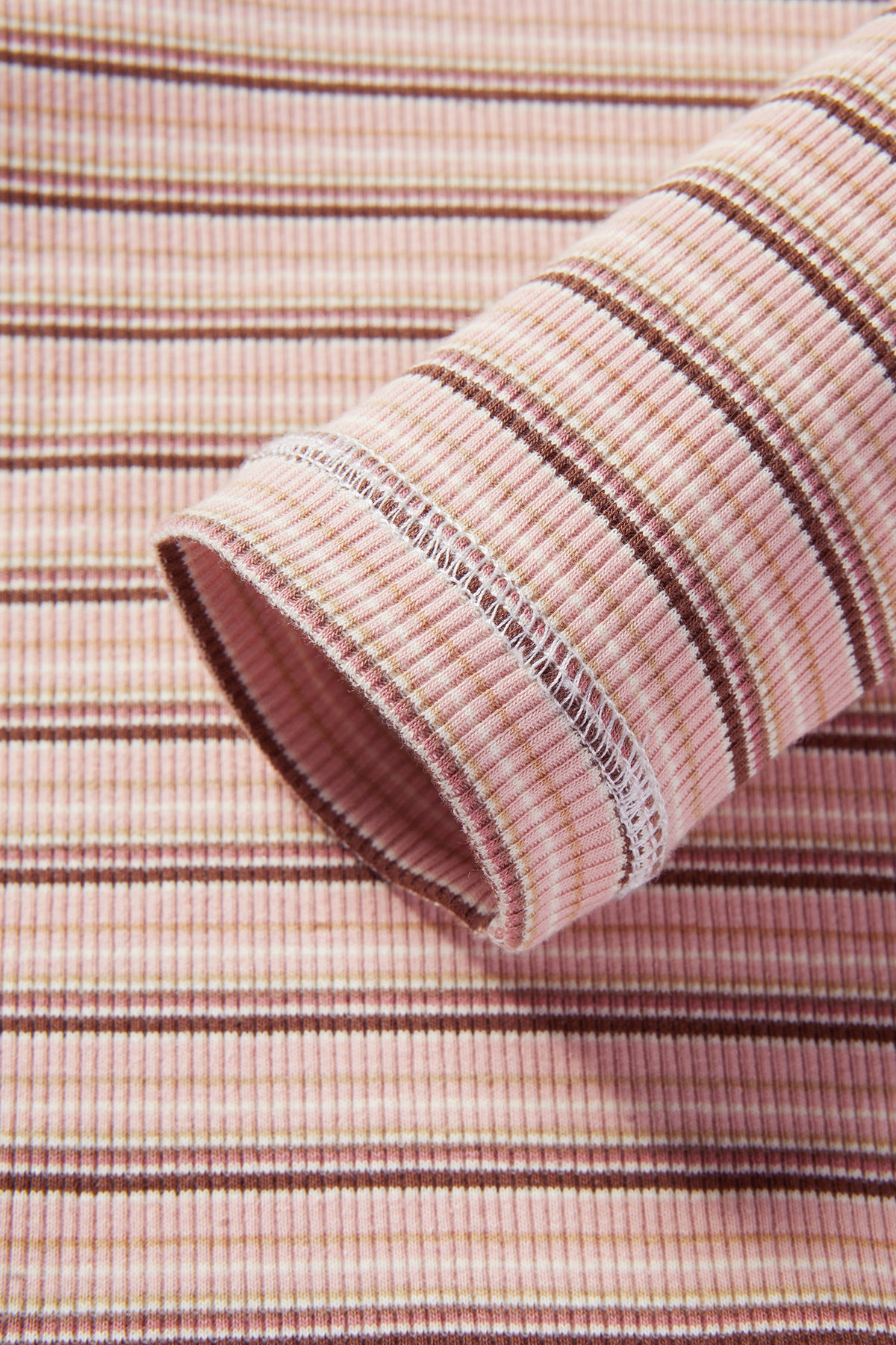 Rainbow Stripe Seamless Pants Peach - Detail