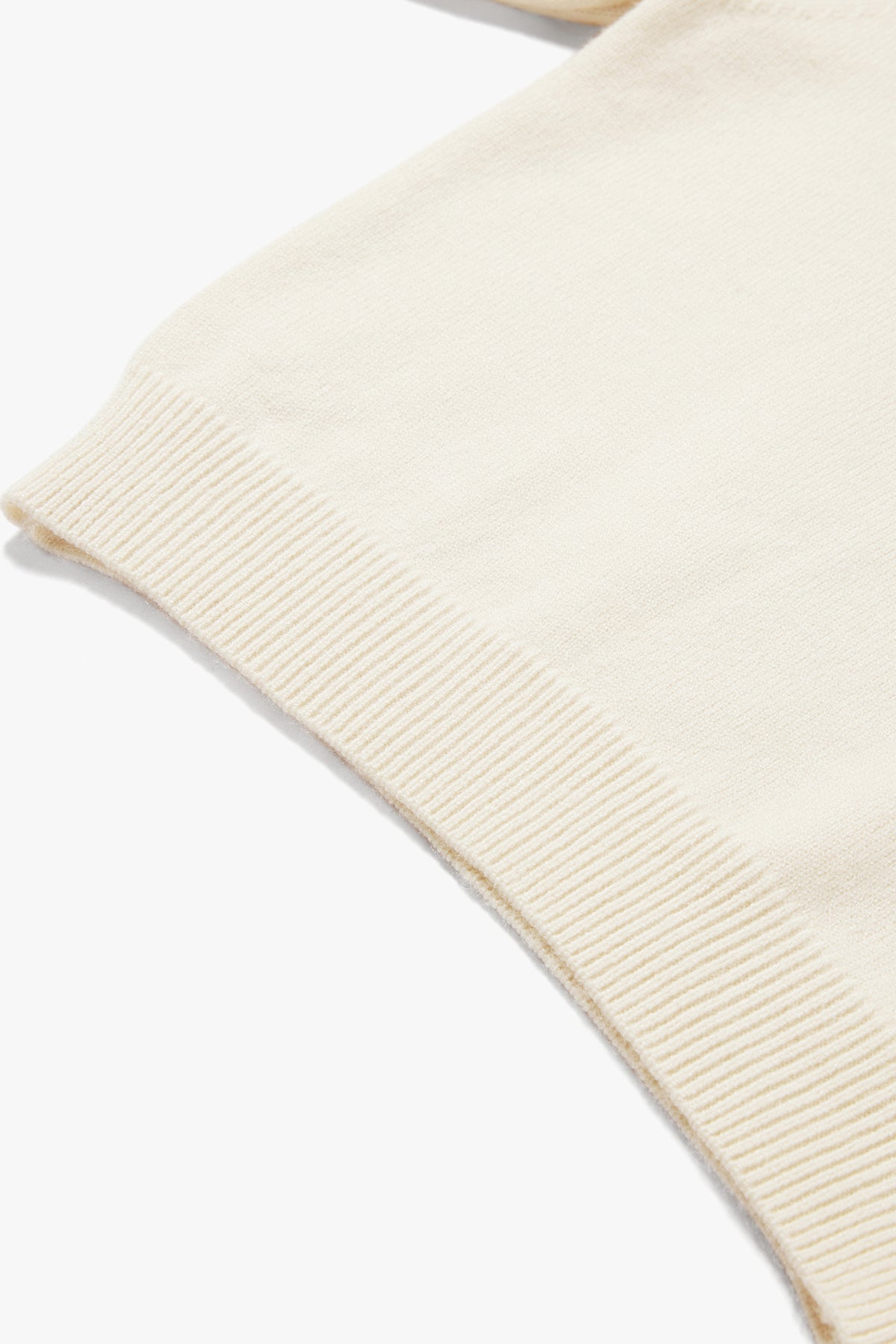 Cloud Knit Top Cream White - Detail