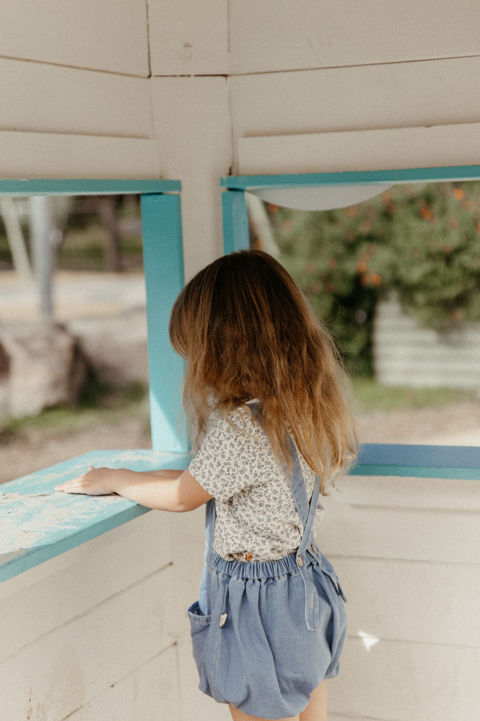 Tencel Denim Romper Denim Blue – WirraWirra Kids