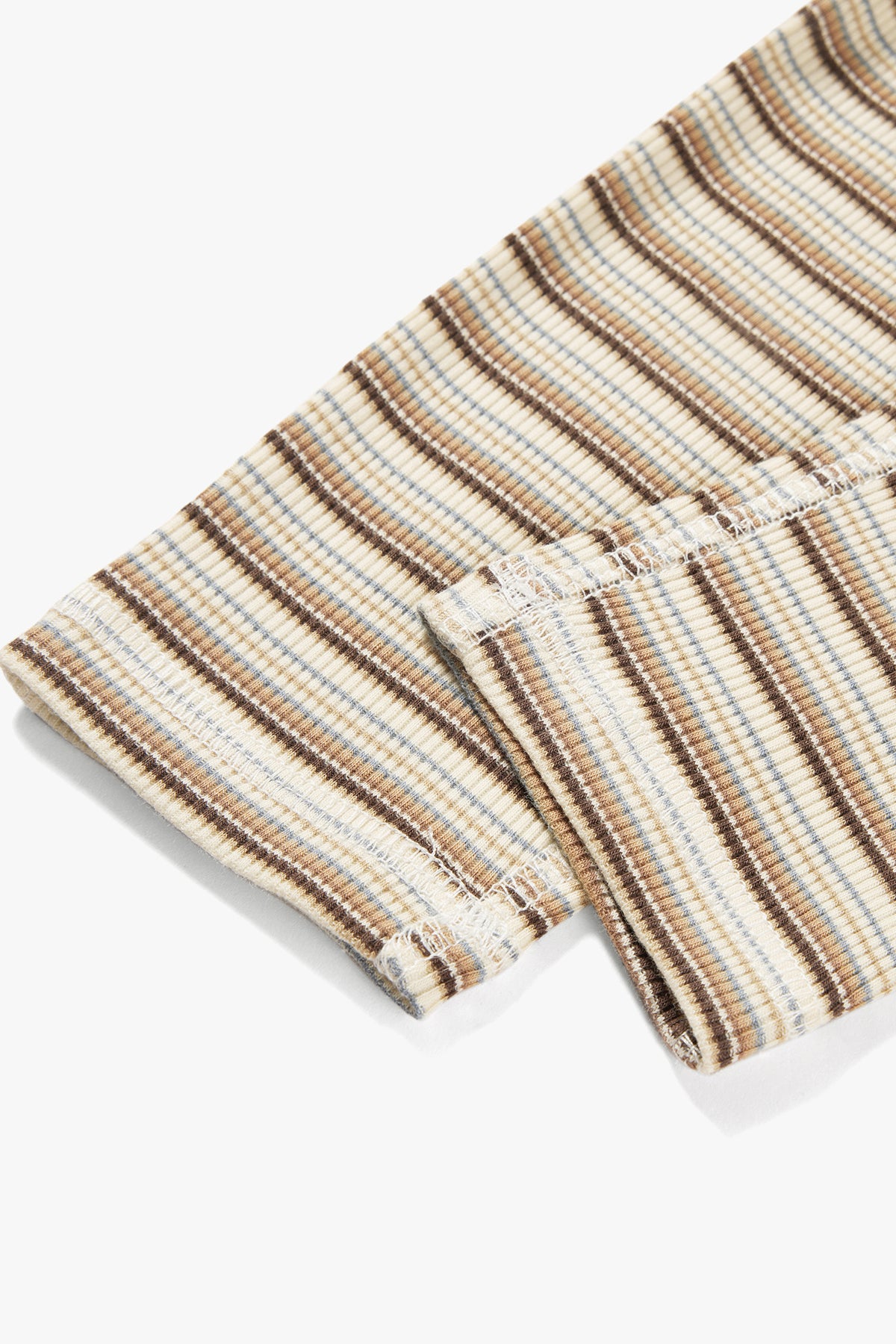 Rainbow Stripe Seamless Pants Apricot - Detail