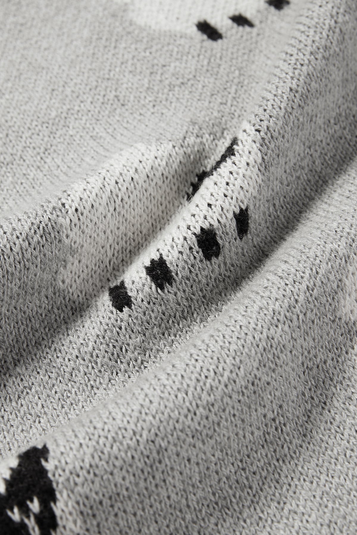 Cloud-Soft Knit Cardigan Heather Grey - Detail